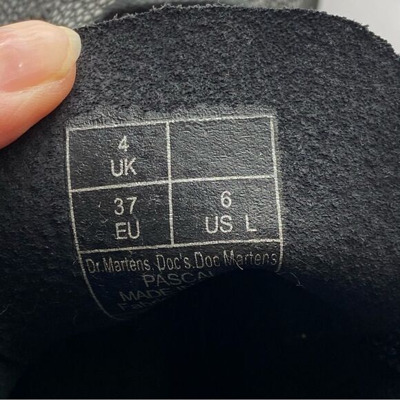 Dr. Martens Pascal Metallic Pebble Combat Boots Size 6 - Picture 11 of 16